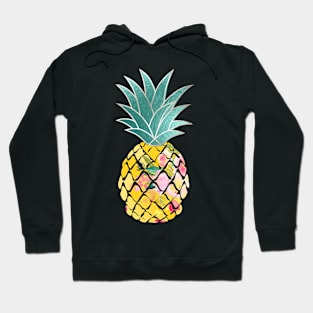 Aloha pineapples, iridescent teal Hoodie